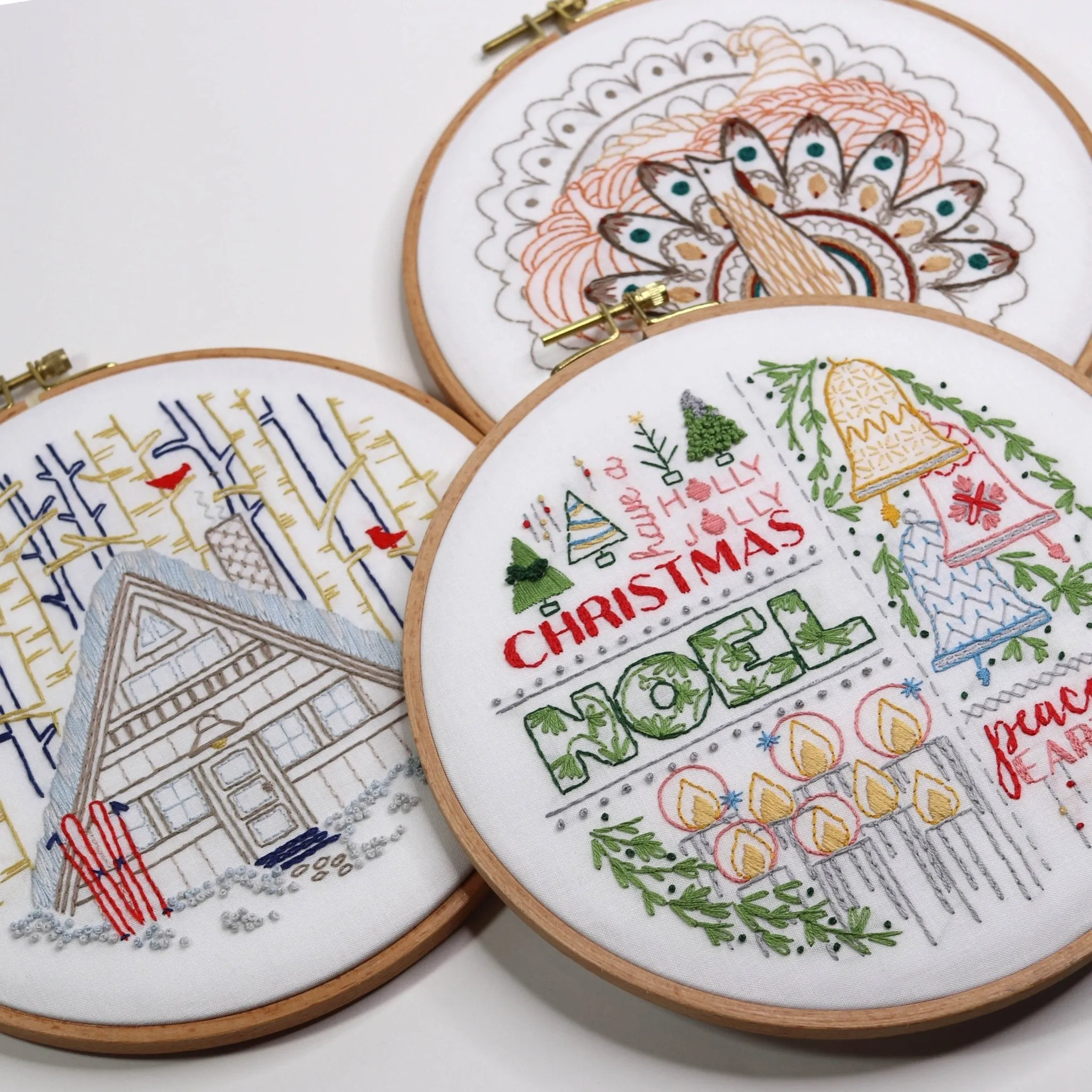 Jolly Days Embroidery Kit Bundle of 3