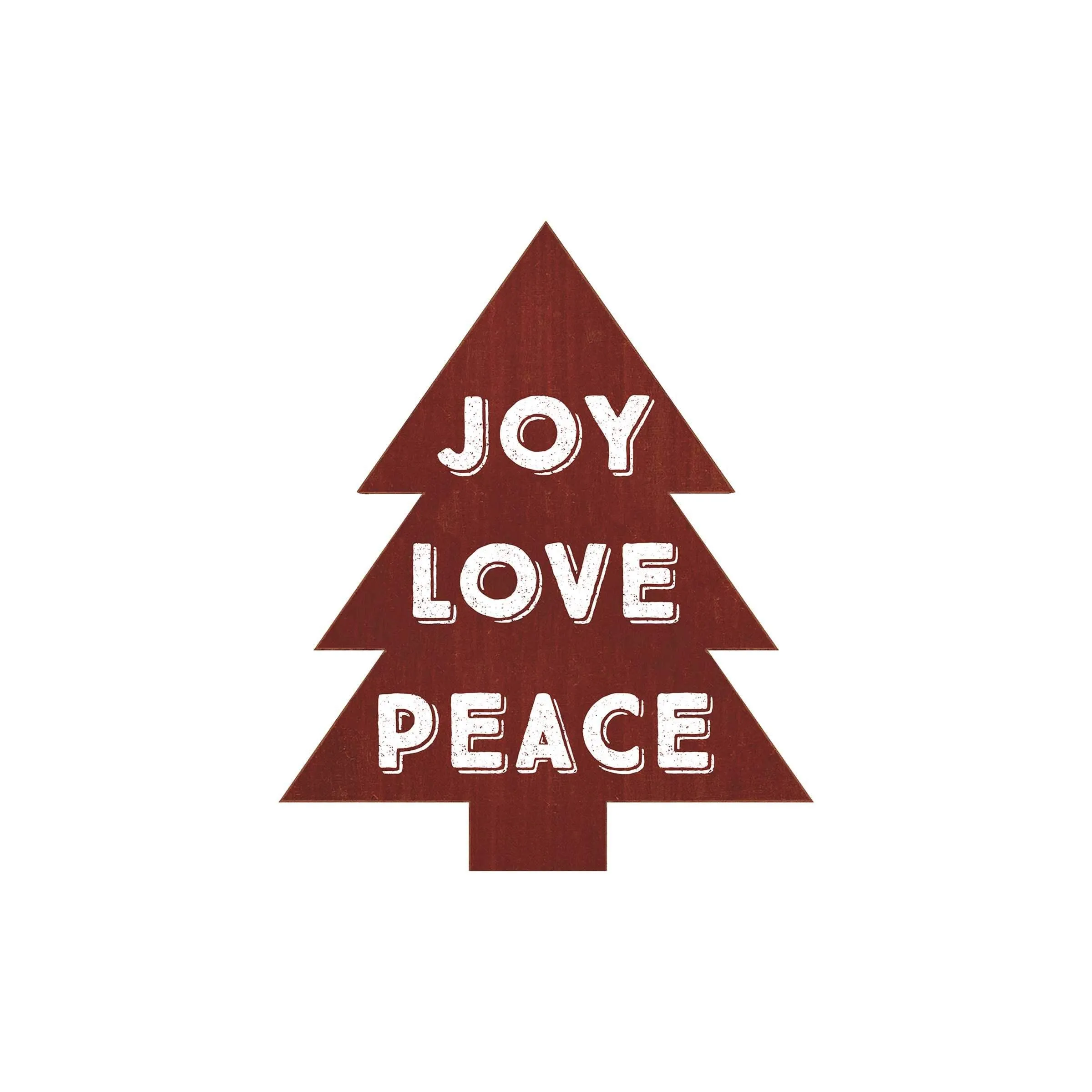 Joy Love Peace Christmas Tree