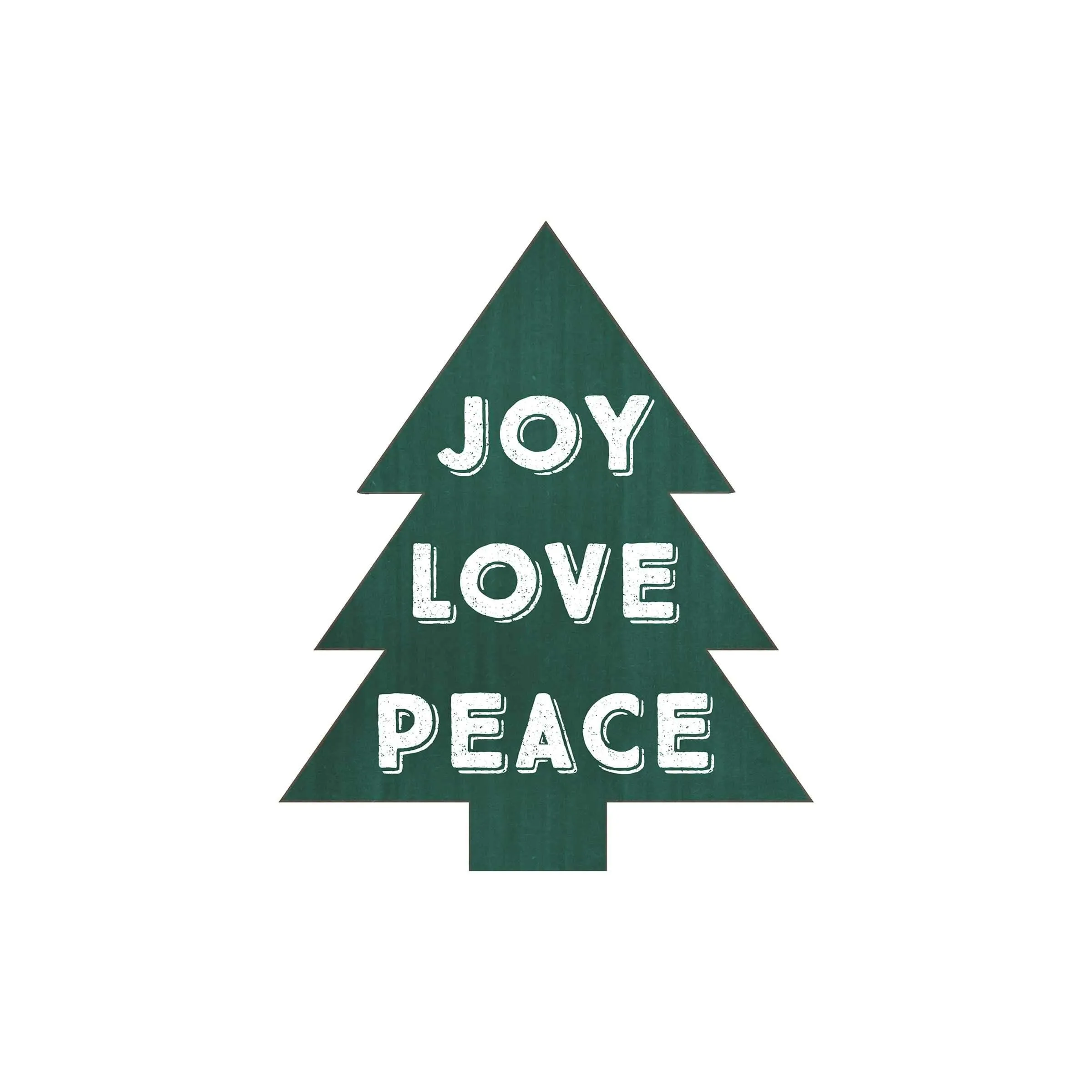 Joy Love Peace Christmas Tree