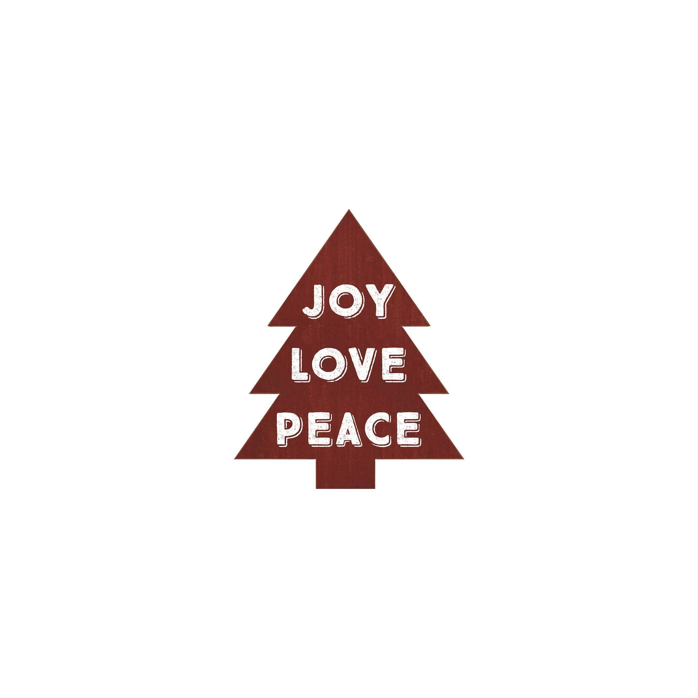 Joy Love Peace Christmas Tree