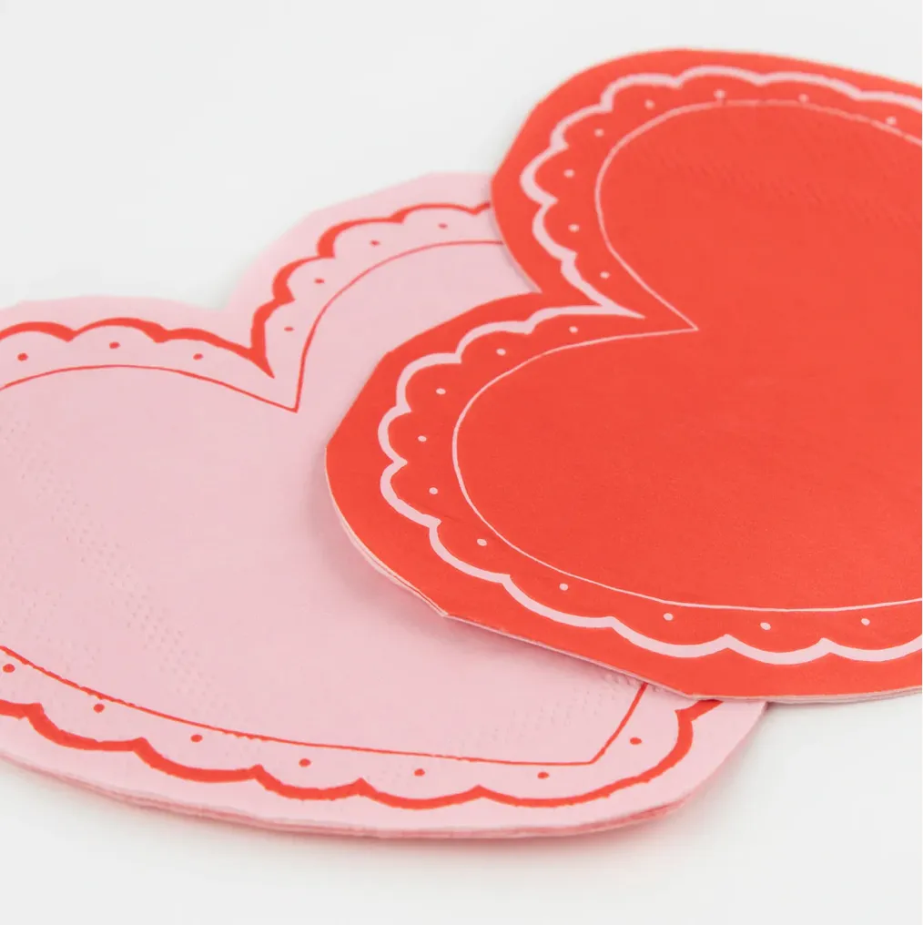 Lacy Heart Napkins