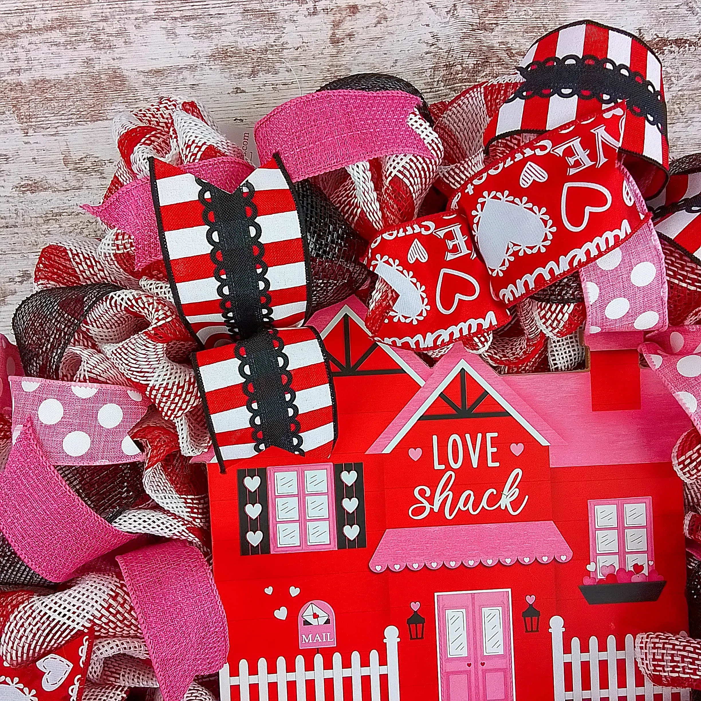 Love Shack Valentine Wreath - Valentine's Day Decor