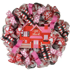 Love Shack Valentine Wreath - Valentine's Day Decor