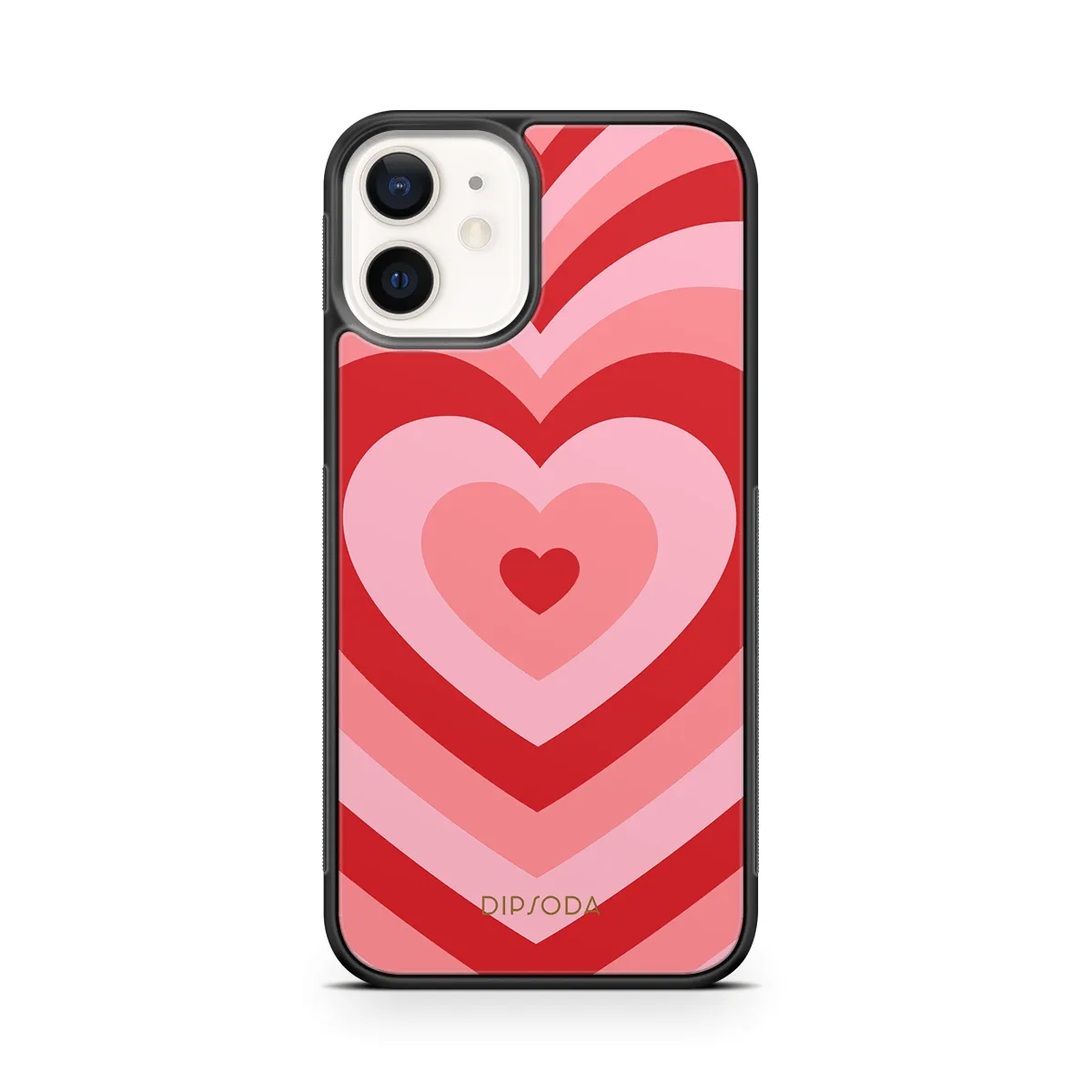 Pink Heart Rubber Phone Case