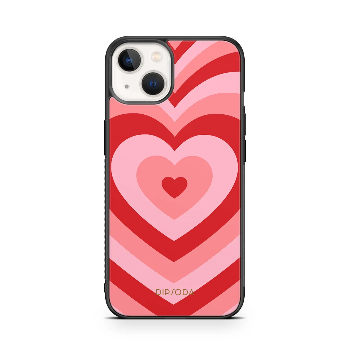 Pink Heart Rubber Phone Case