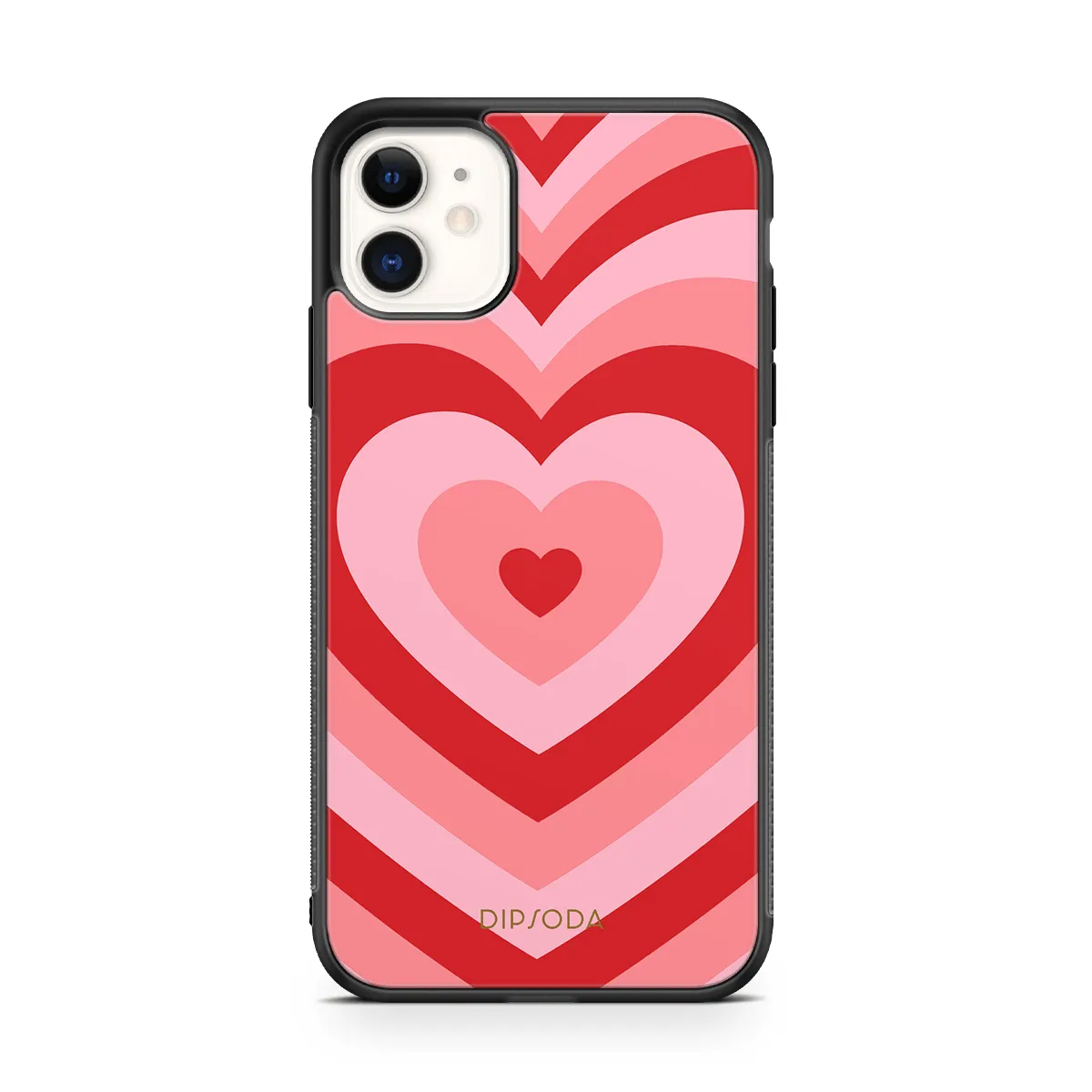 Pink Heart Rubber Phone Case