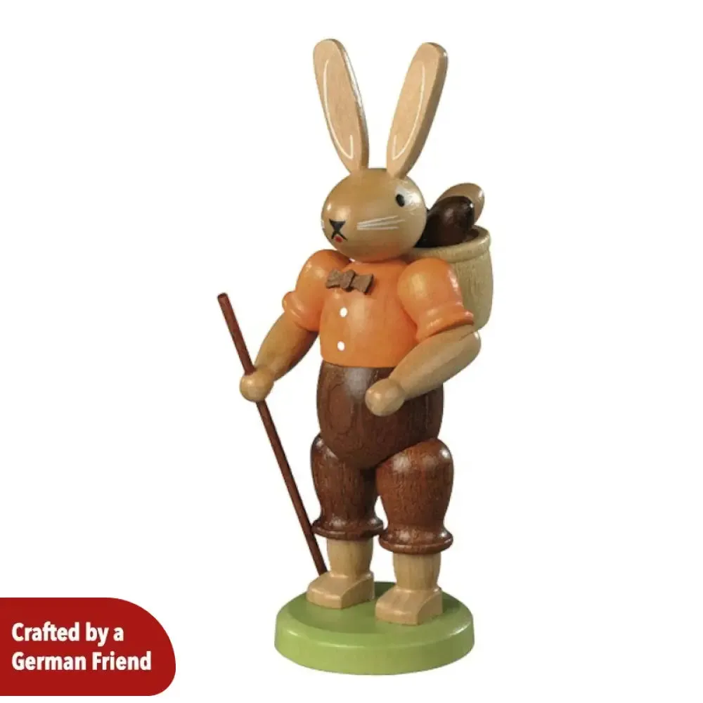 Rabbit Man with walking stick