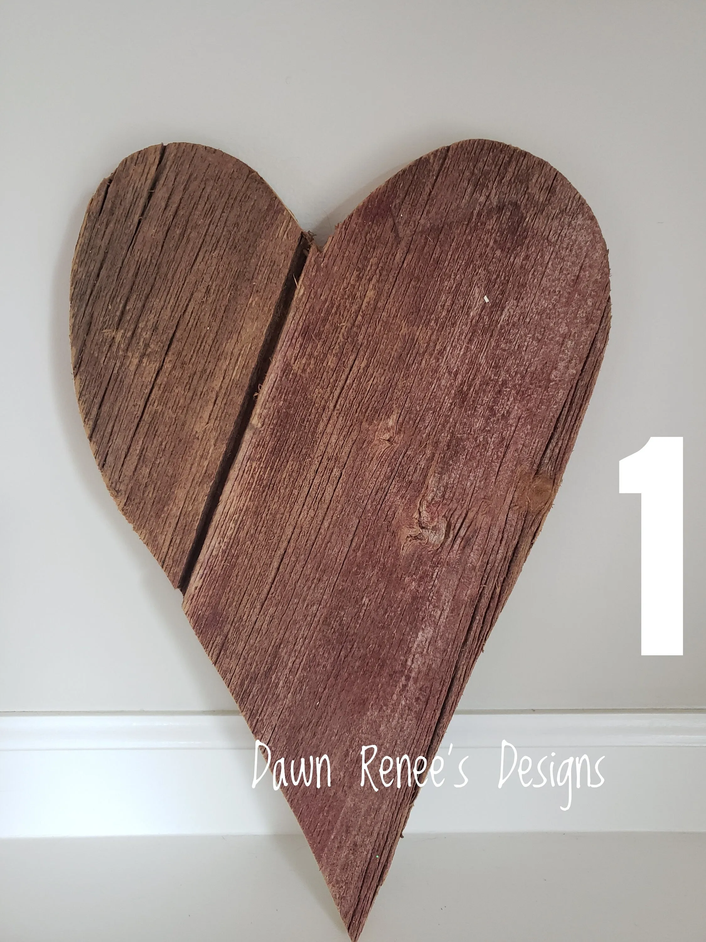 Red Barn Wood Heart