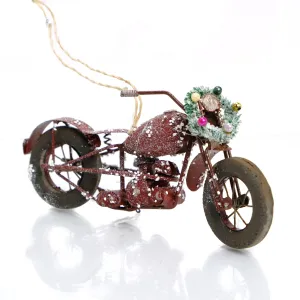 Ridin' for the Holidays Motorcycle Ornament  #1