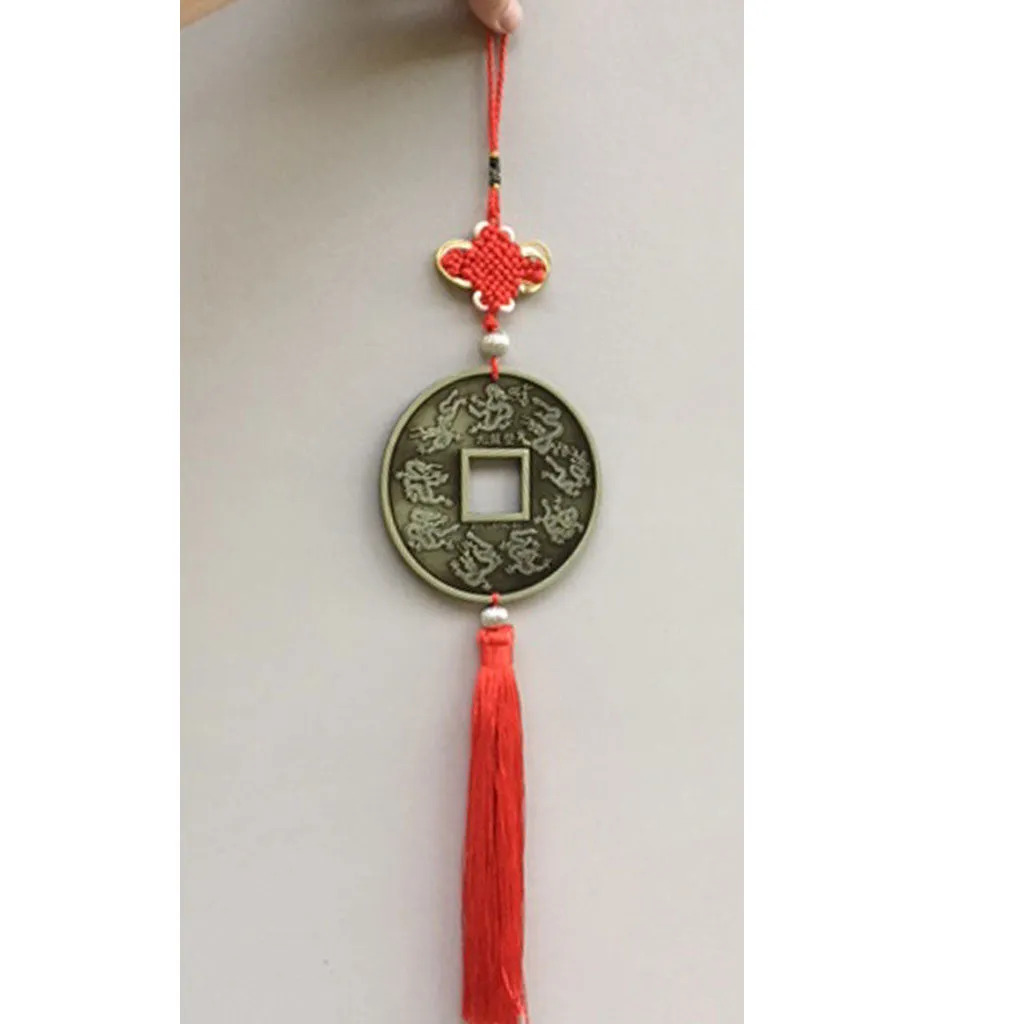 SALE - Lucky dragon coin Chinese decoration