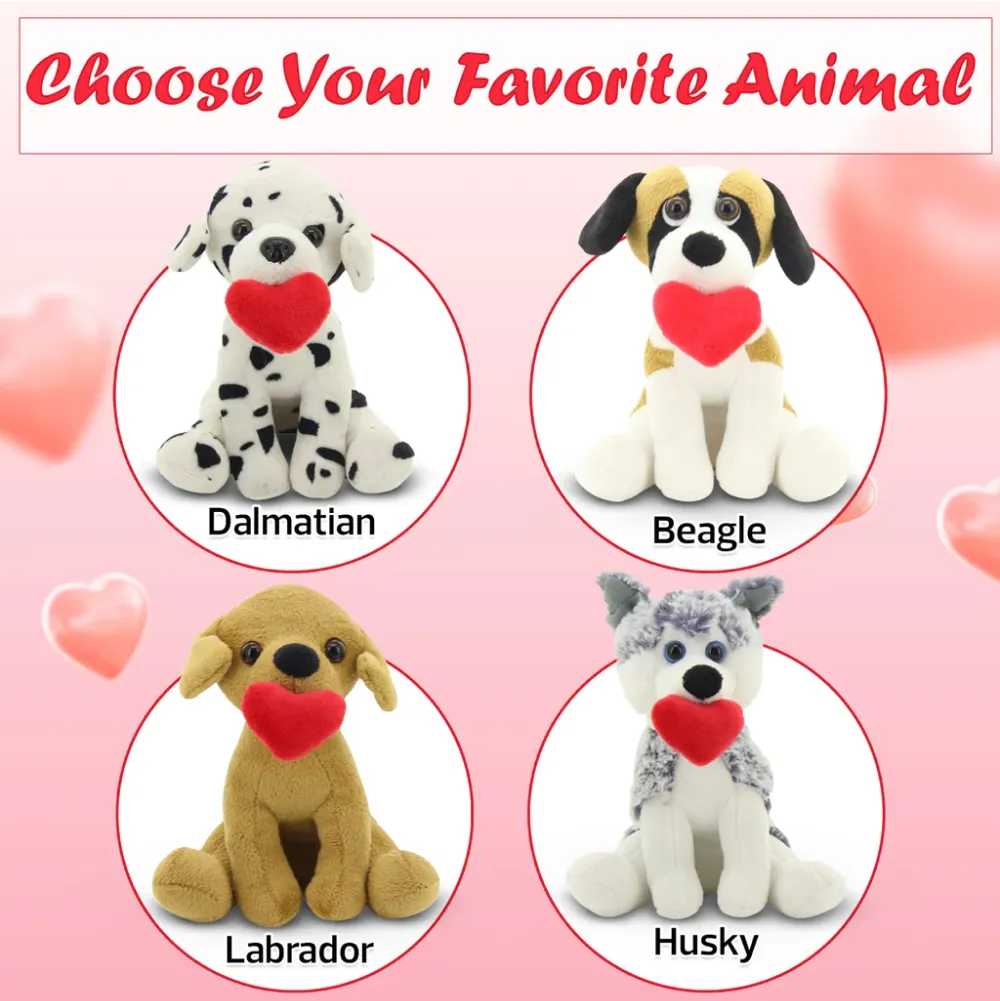 Valentine Pawpals Puppy Dog 8''