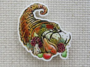 Vintage Cornucopia Needle Minder, Cover Minder, Magnet