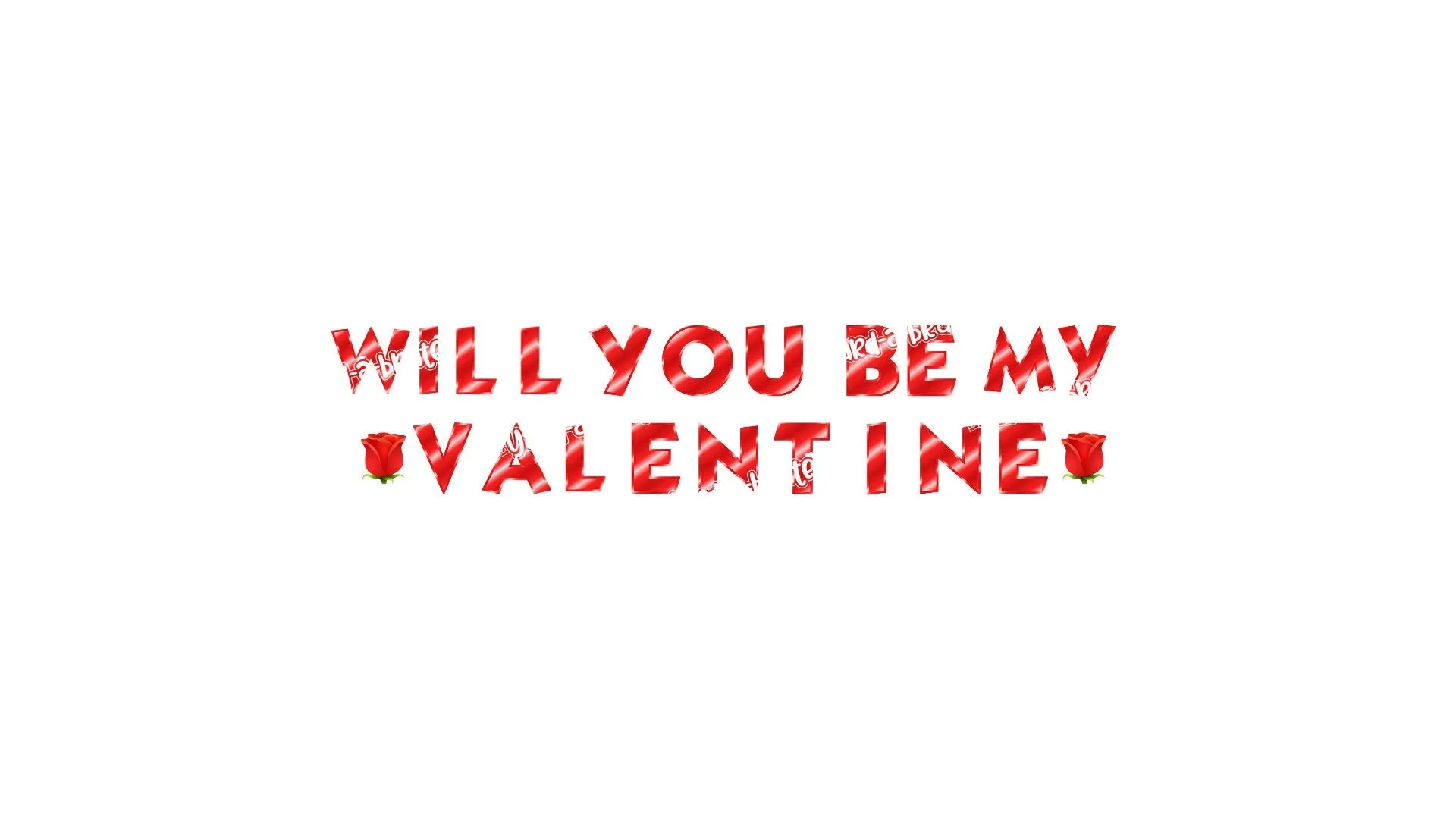 Will You Be My Valentine - Sign   2 Roses (Total 22 pcs) | Yard Sign Outdoor Lawn Decorations