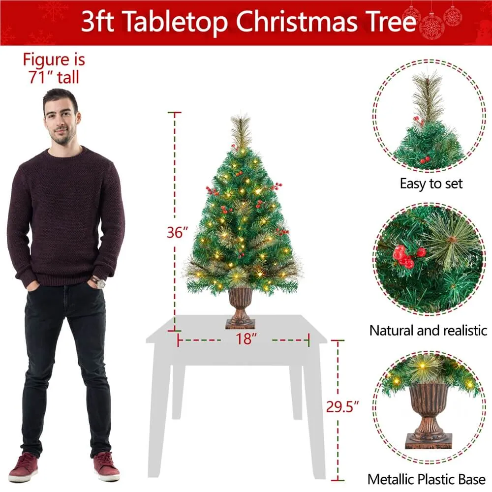 Yaheetech 3ft Tabletop Christmas Tree *2