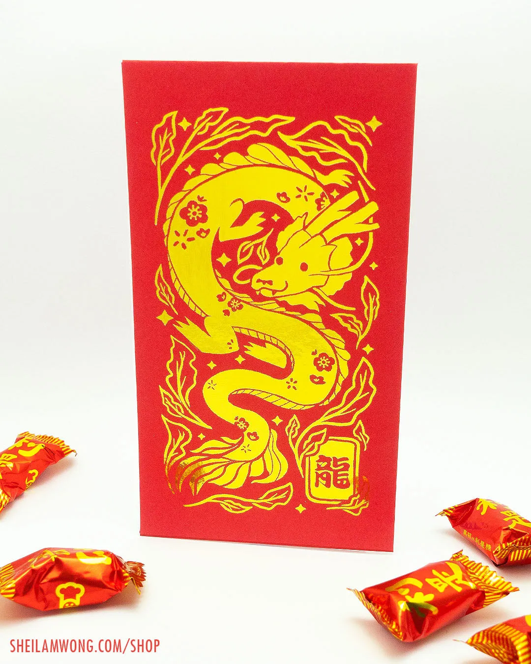 Year of the Dragon Red Envelopes (Pack of 3)