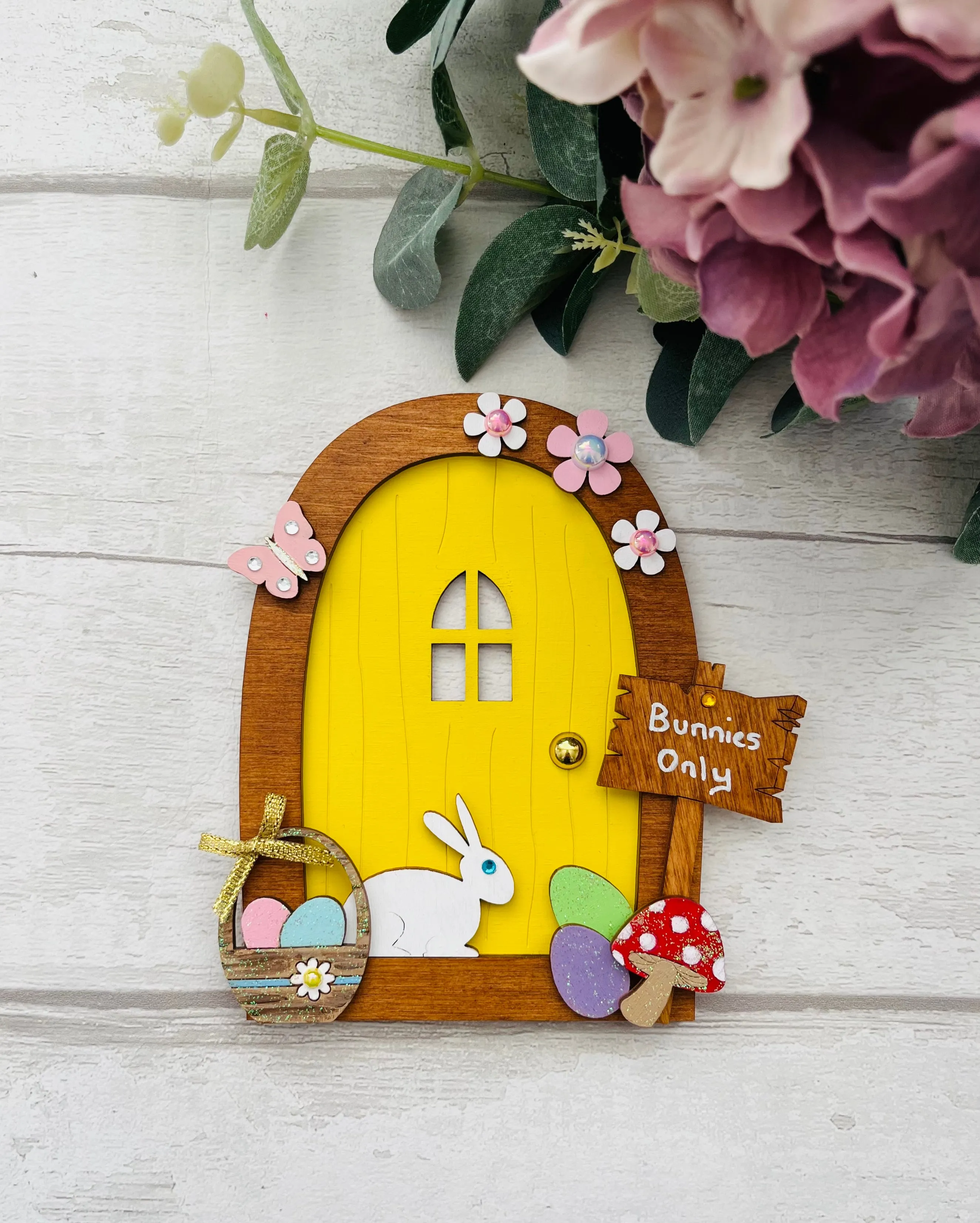 Yellow Easter Fairy Door