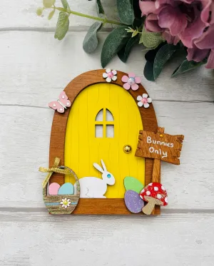 Yellow Easter Fairy Door